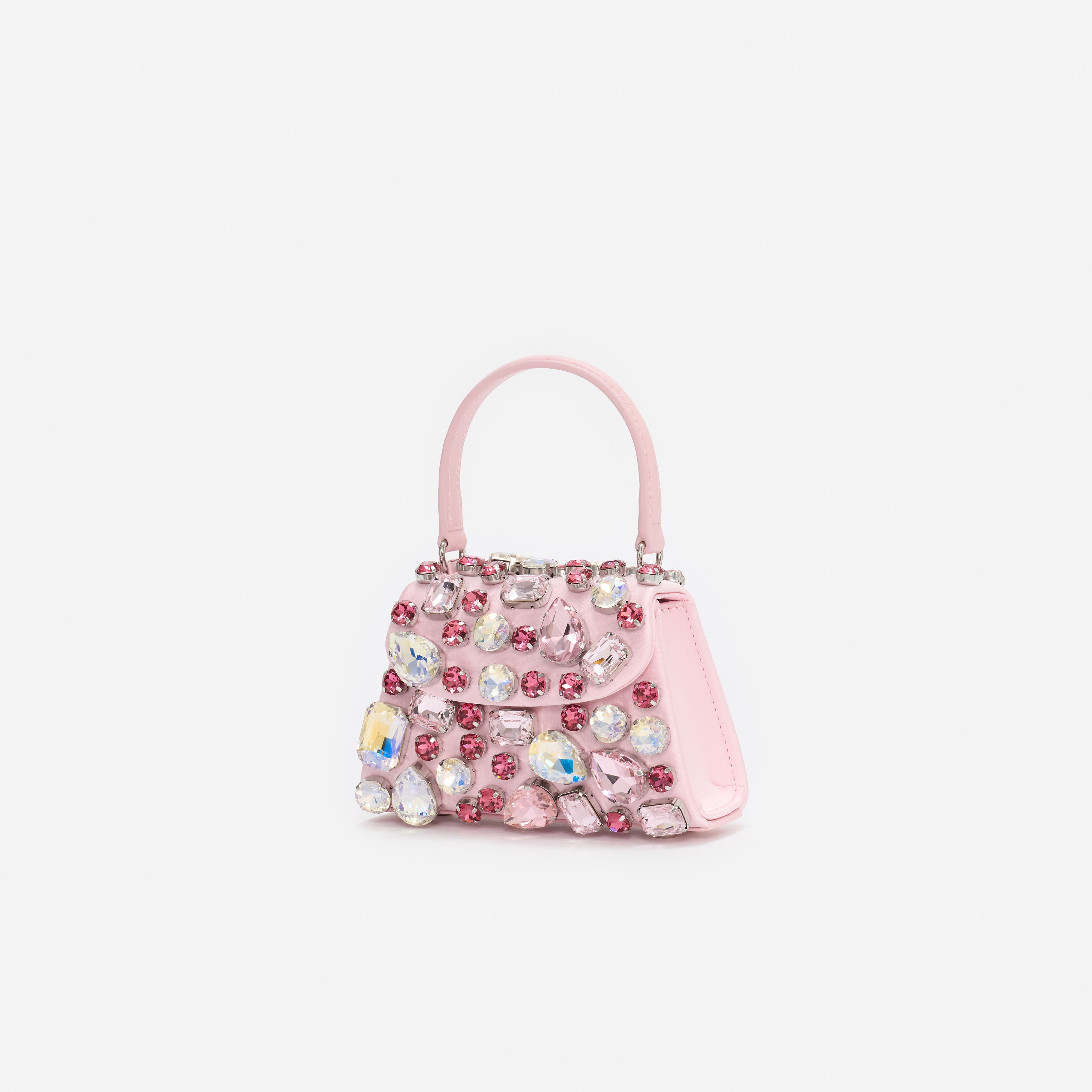 Pink Multi Crystal Mini Bag