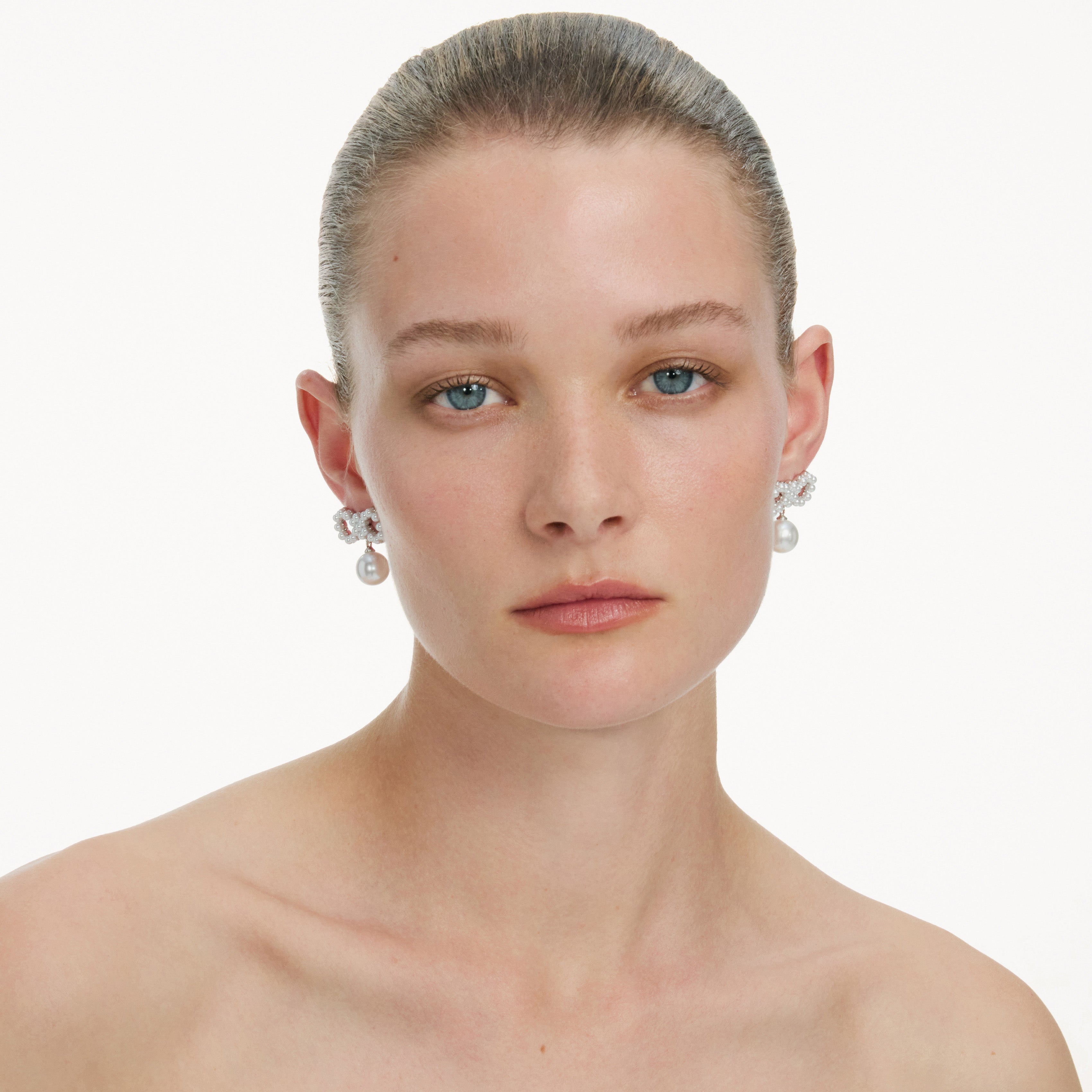 Pearl Bow Earrings