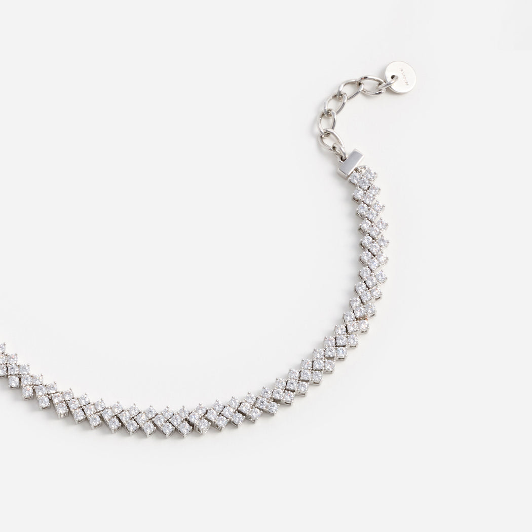 Silver Crystal Bracelet