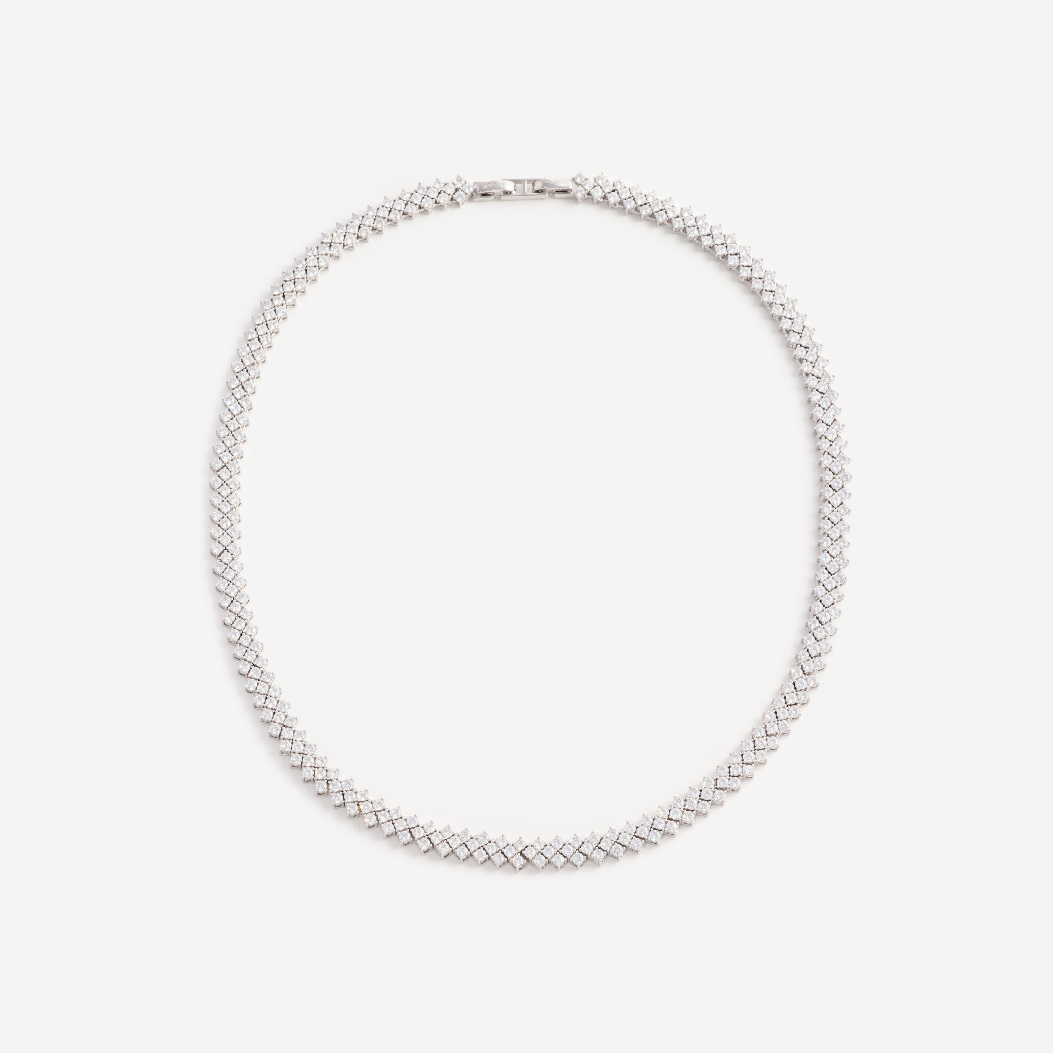 Silver Crystal Necklace