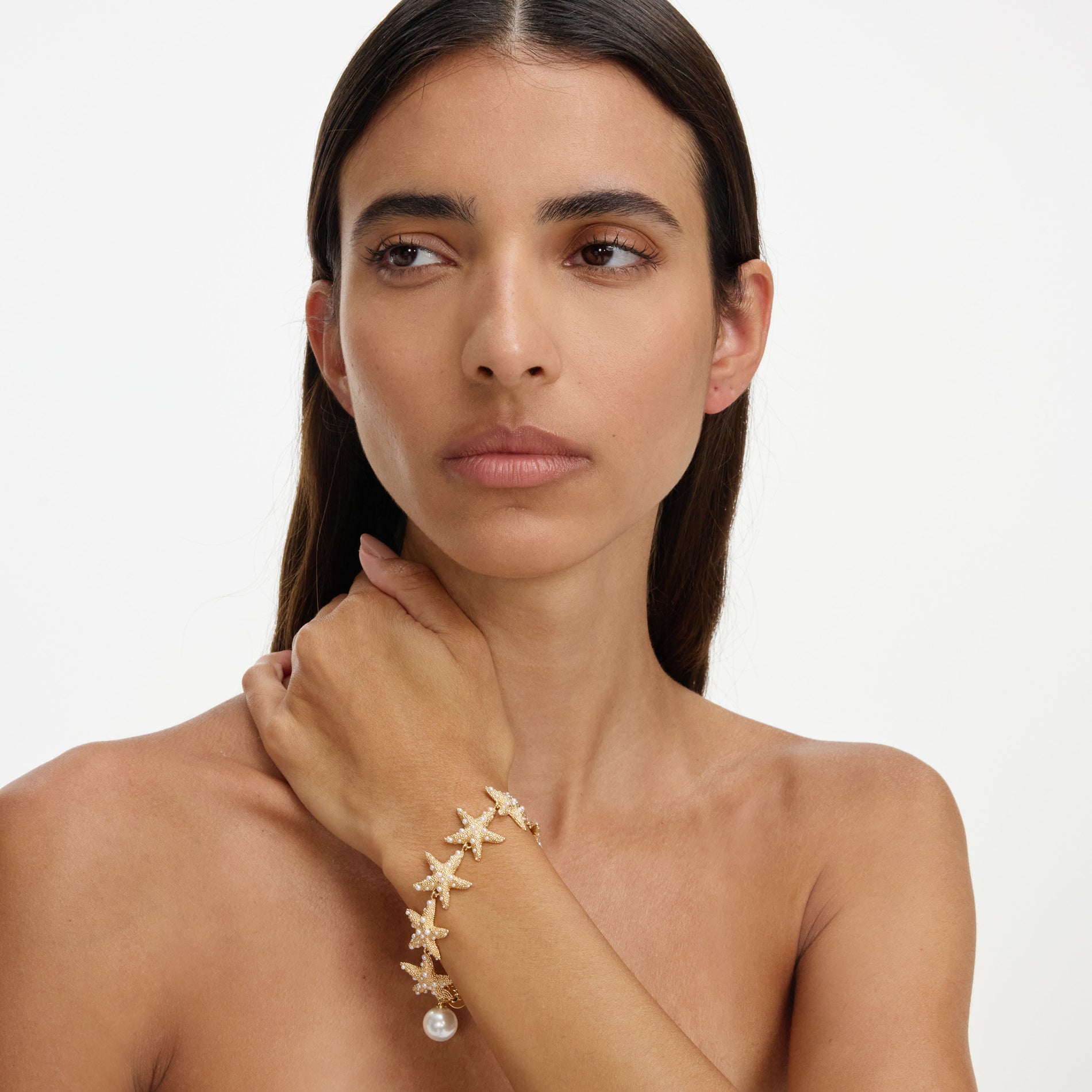 Textured Gold Sea Star Bracelet