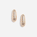 Gold Crystal Bar Earrings