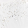 White Cotton Embroidered Dress