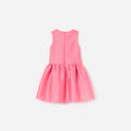 Pink Taffeta Crystal Embellished Dress