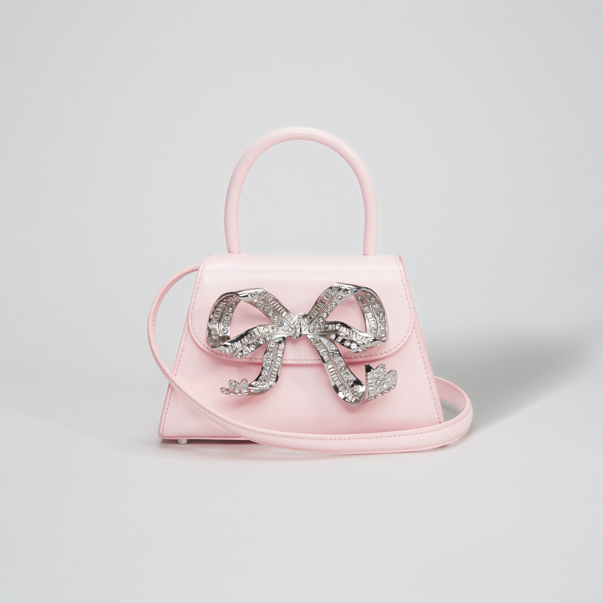 Pink best sale bow handbag