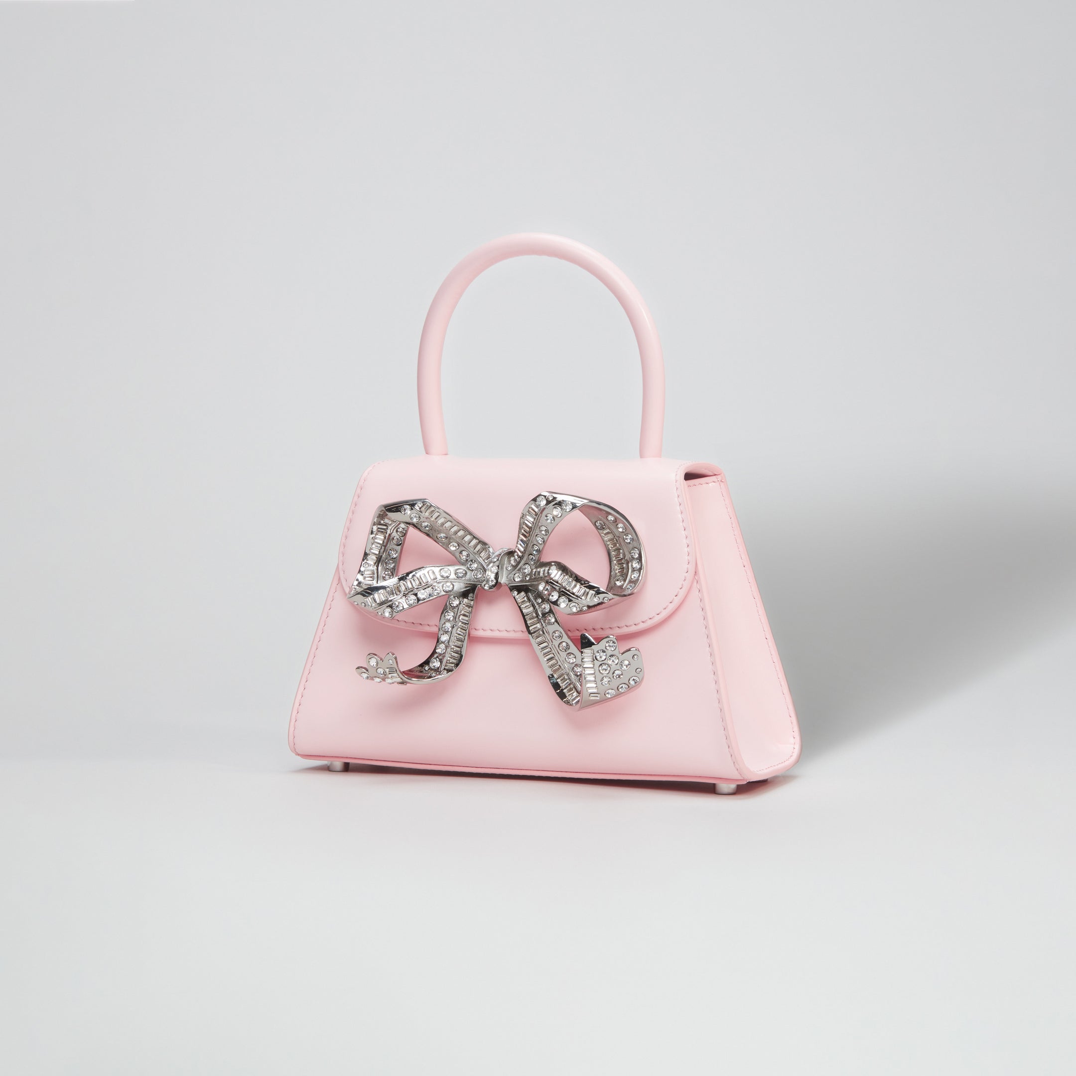 The Bow Mini in Pink with Diamanté | self-portrait