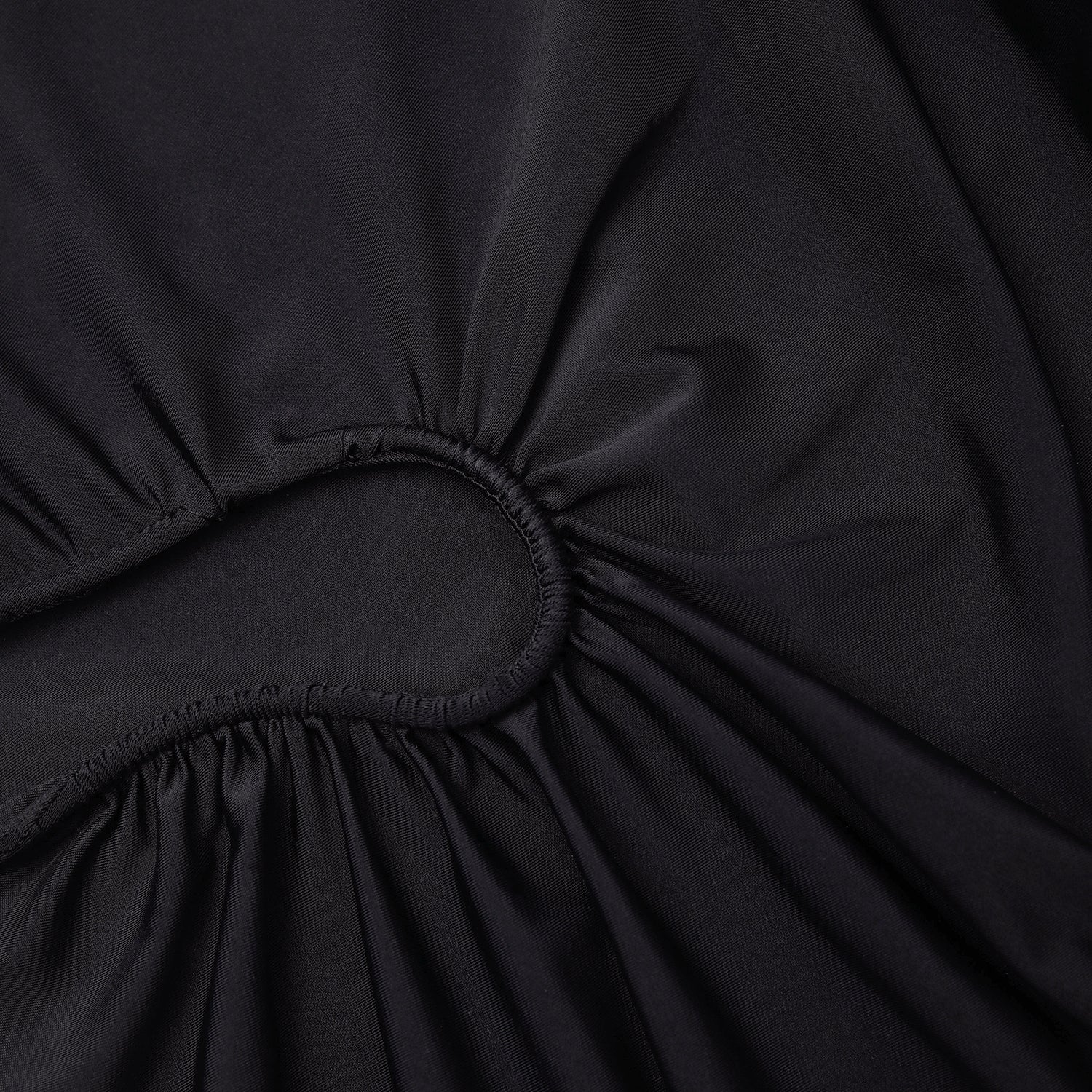 Black Jersey Cut Out Asymmetric Mini Dress