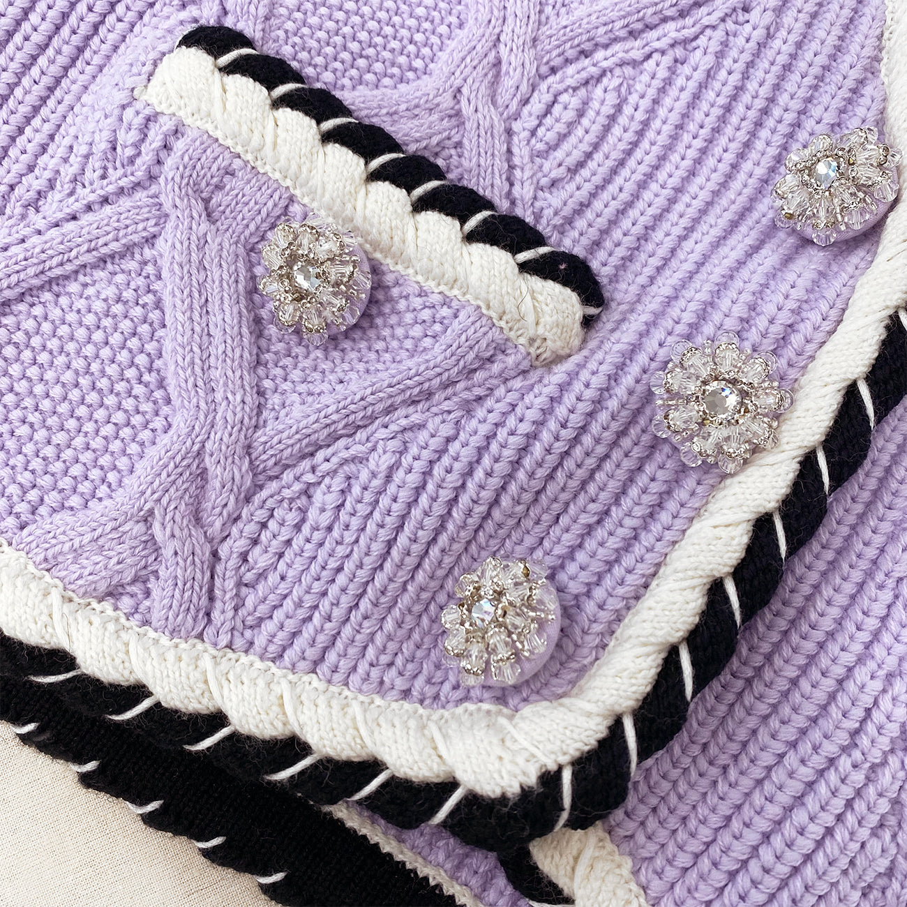 Lilac Knit Cardigan