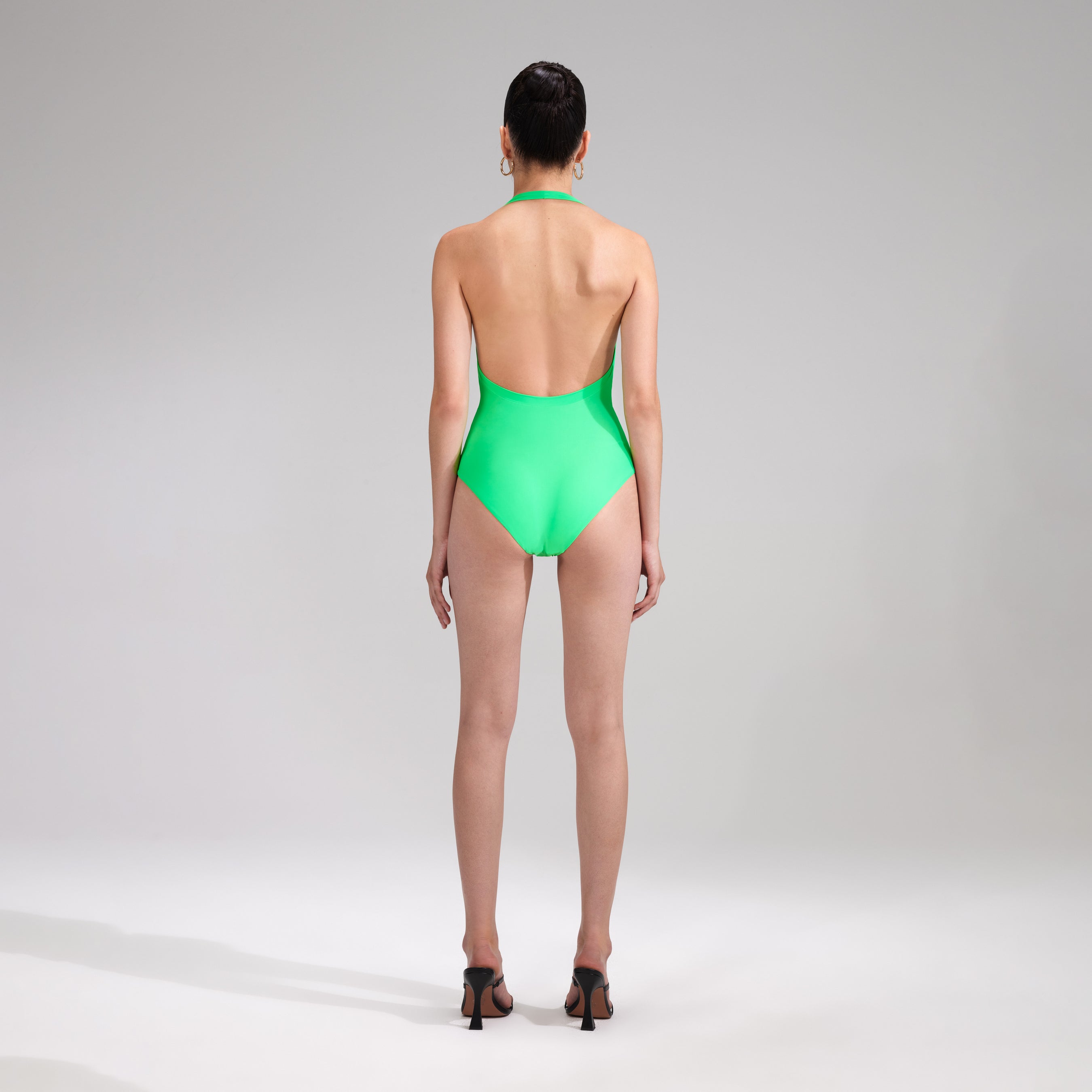 Green Twist Front Swimsuit