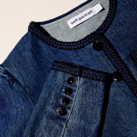 Braid Detail Denim Jacket