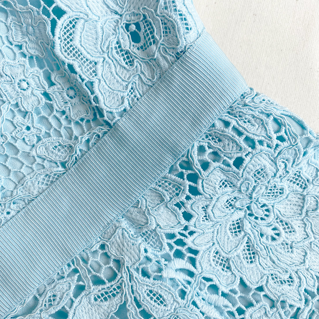 Light blue deals lace material