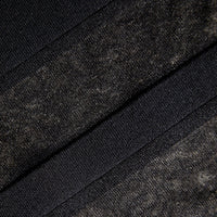 Black Knit Striped Midi Dress