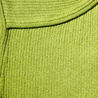 Lime Green Lurex Knit Midi Dress