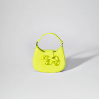 Lime Crescent Bow Micro Bag