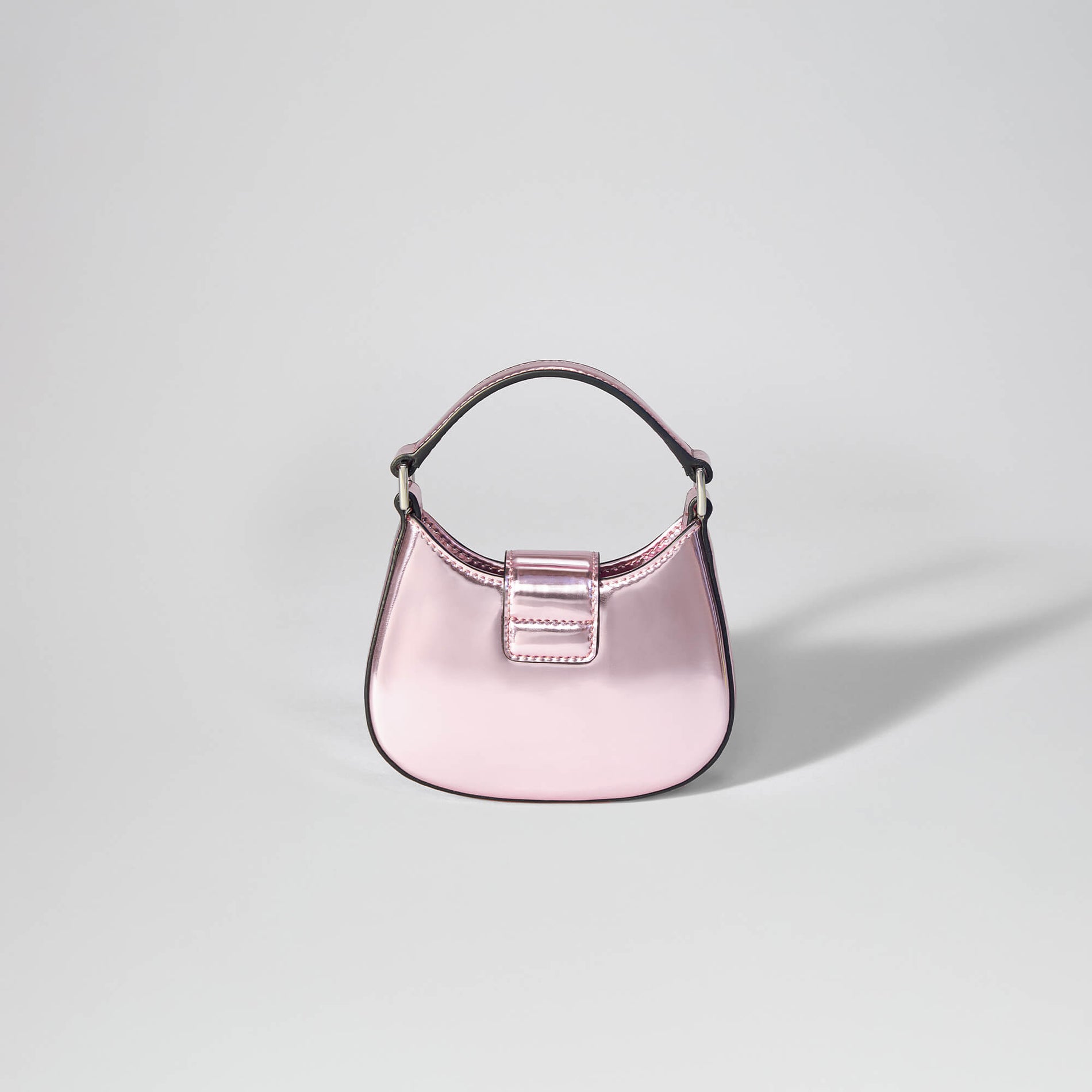 Pink Crescent Bow Micro Bag