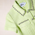 Lime Boucle Top