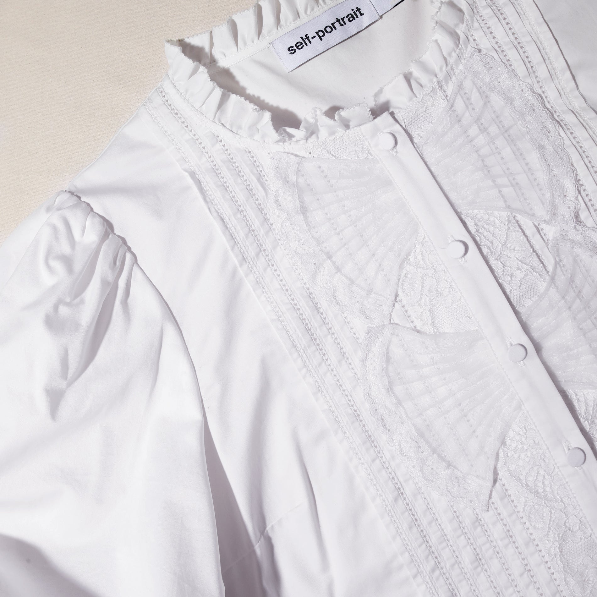 White Cotton Poplin Top