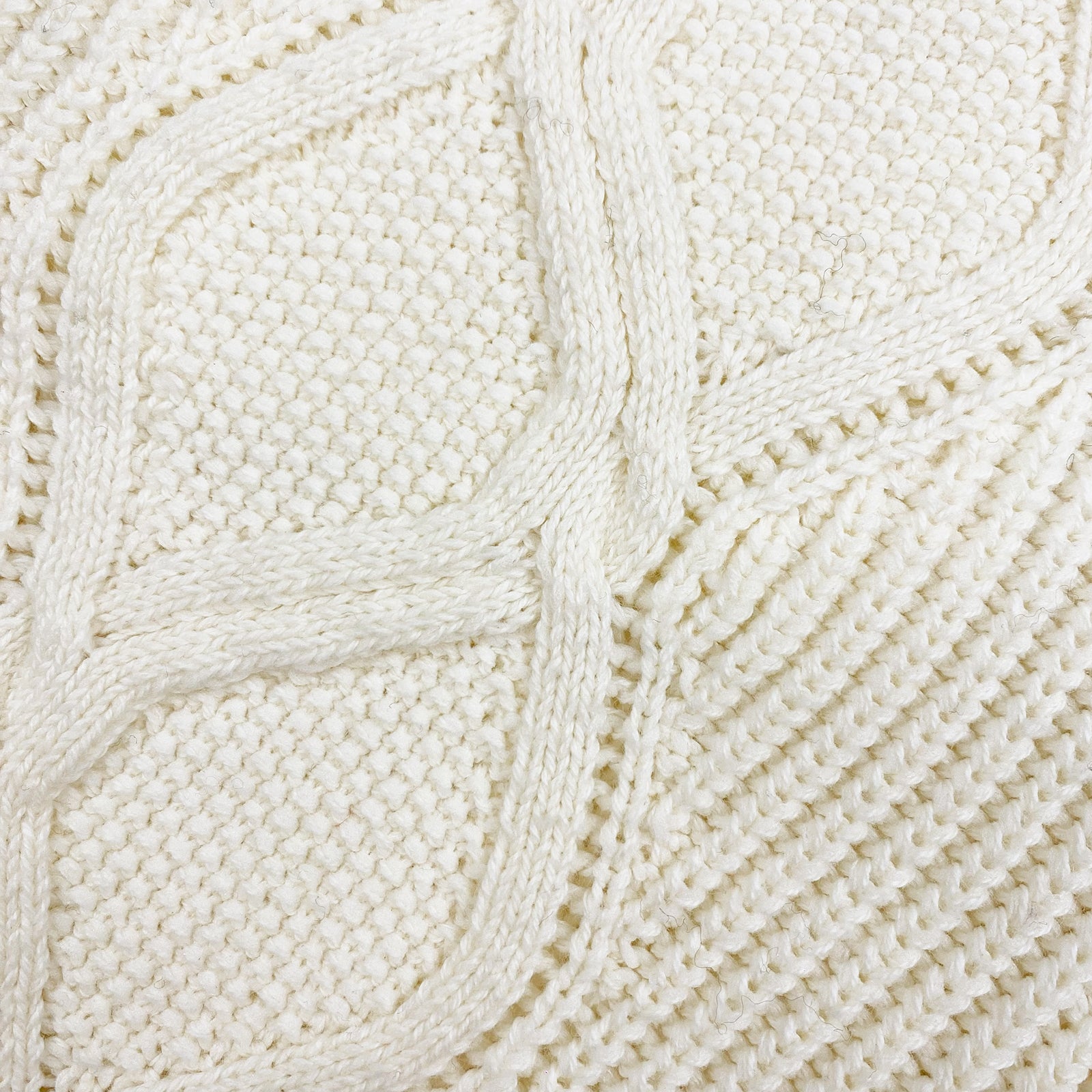 Cream Cable Knit Short