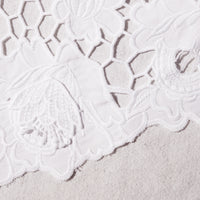 White 3D Cotton Lace Top