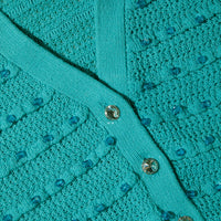 Green Beaded Knit Jacket