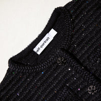 Black Sequin Knit Jacket