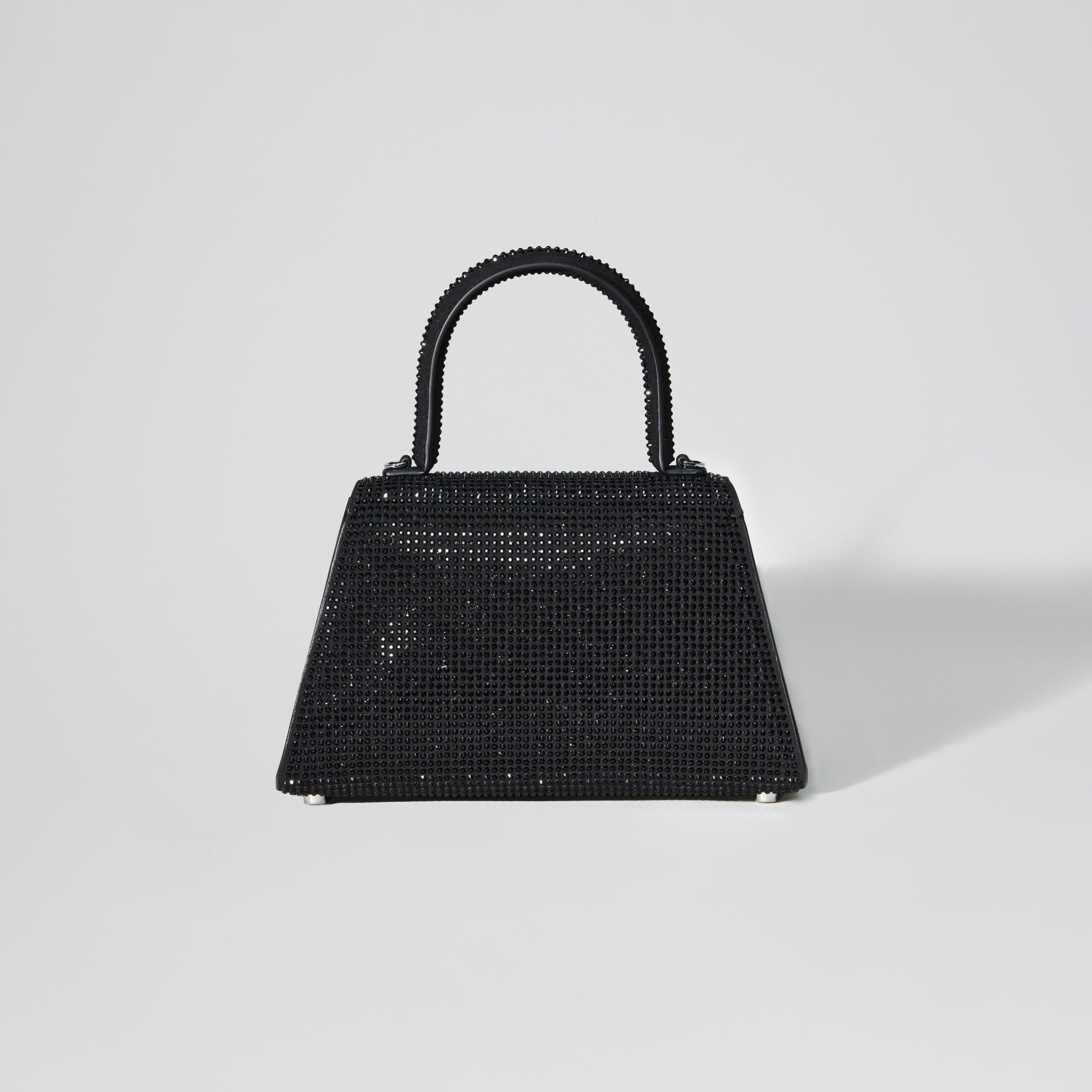 Black Diamante Bow Envelope Mini Bag