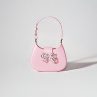 Pink Crescent Bow Mini Bag