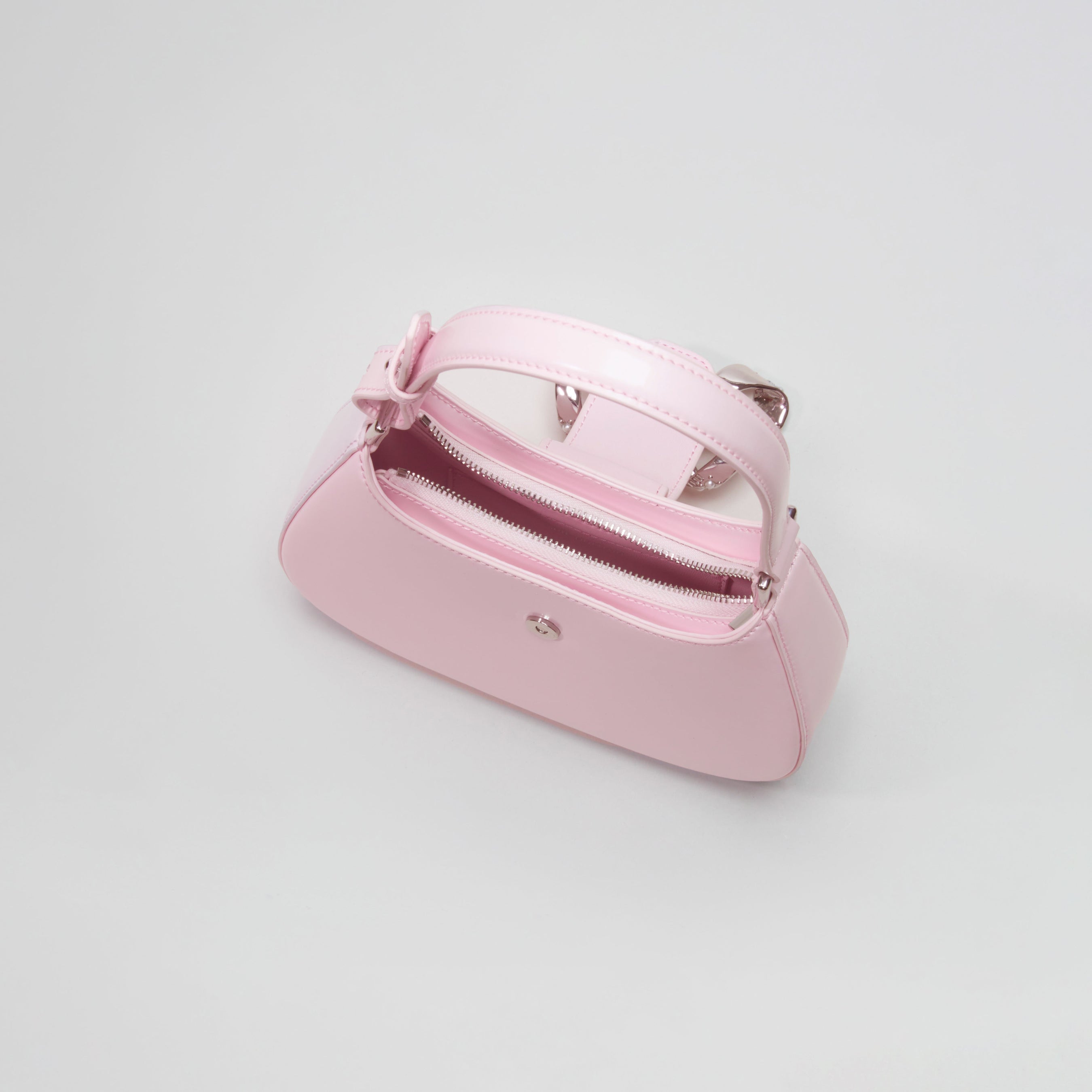 Pink Crescent Bow Mini Bag