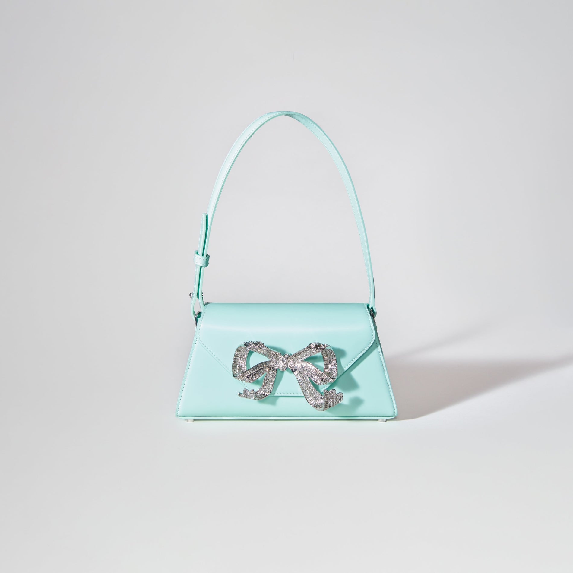 Aqua Bow Mini Shoulder Bag